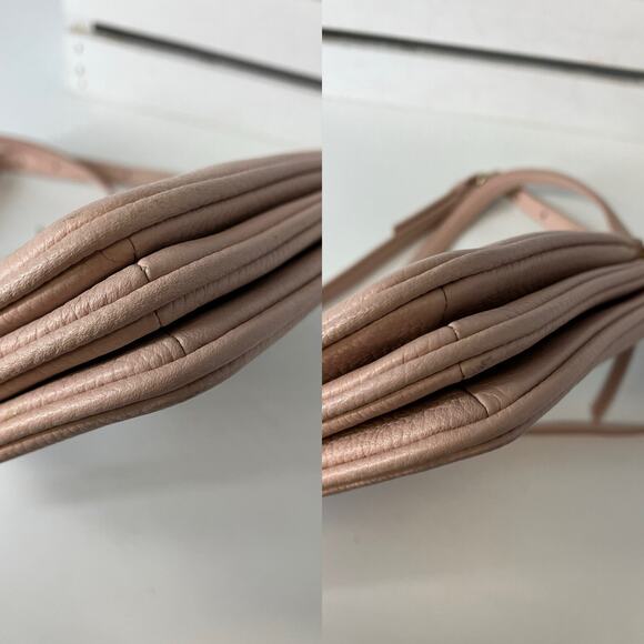 KATE SPADE SMALL LIGHT PINK PEBBLED LEATHER CROSSBODY BAG - Picture 15 of 16